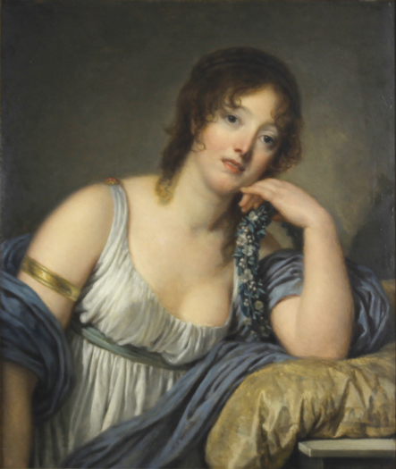 Jeanne Philiberte Ledoux, ca. 1790 by Jean-Baptiste Greuze (1725-1805) HEATHER JAMES FINE ART  NEW YORK CITY  